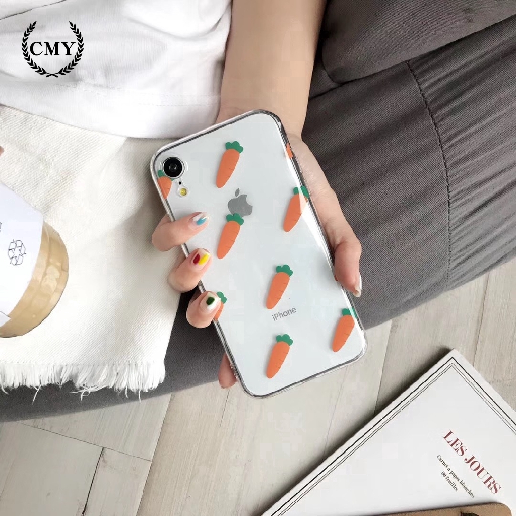 Ốp điện thoại họa tiết cà rốt cho iPhone 11 / 11Pro 11pro Max X XR XS XS MAX 6 7 8 plus | BigBuy360 - bigbuy360.vn