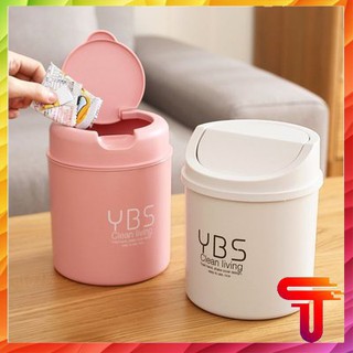 Thùng rác nhỏ để bàn / Hộp đựng rác nhỏ YBS tiện lợi xinh xắn