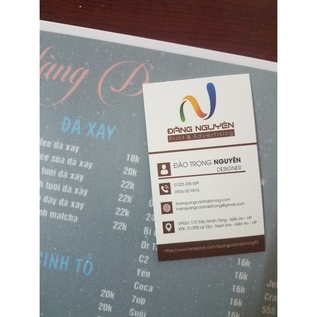 Combo 10 menu nhựa