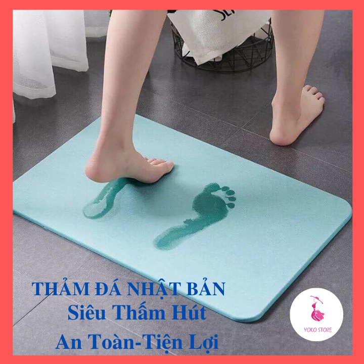 [Hàng Nhật] THẢM ĐÁ CHÙI CHÂN SIÊU THẤM XUẤT NHẬT LOẠI TO 60CM-40CM -YOKO STORE