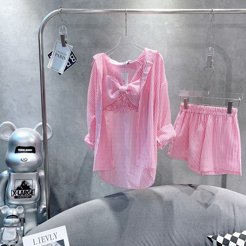 Set đi biển bigsize / set 3 món kèm bra nơ bigsize