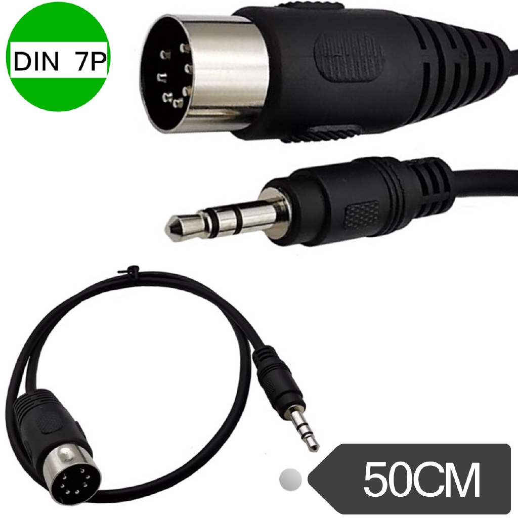 Dây Cáp Âm Thanh Video MIDI7 Core DIN7P Chuyển 7Pin Sang 3.5mm Cho Pc Tv Điện Thoại Di Động / MP3