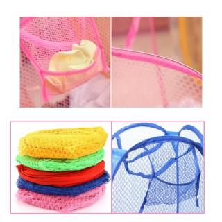 Color mesh folding bag-laundry basket.