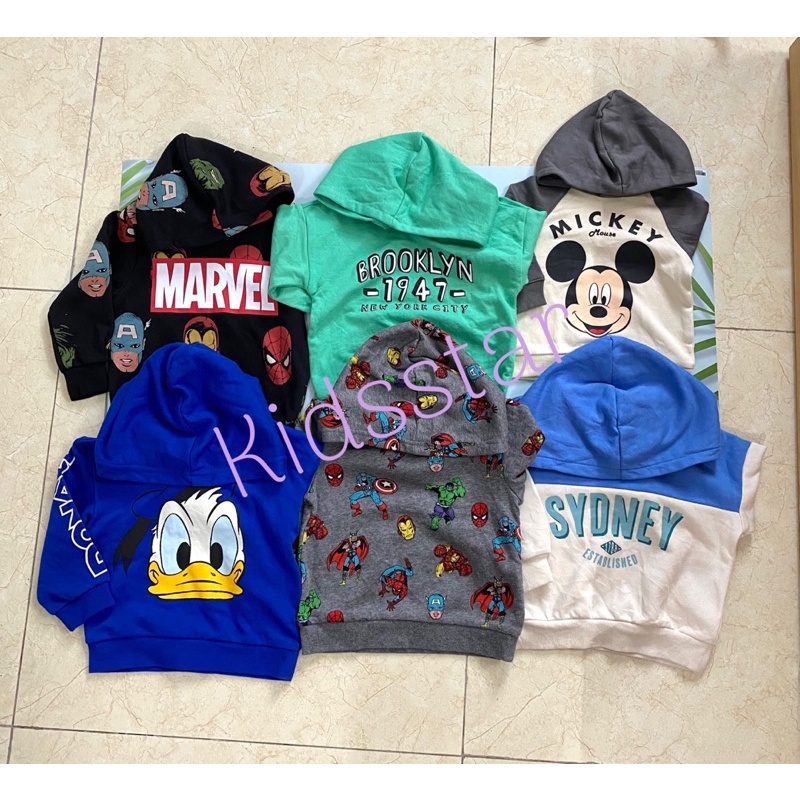 Áo nỉ, hoodie bé trai, bé gái Hát Mờ Authentic 5-16kg.