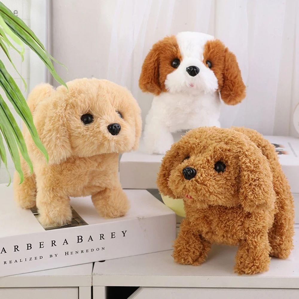 DARNELL Đồ Chơi Chó Corgi Đuôi Thỏ Nhồi Bông Bằng Điện Dùng Làm Quà Tặng Giáng Sinh