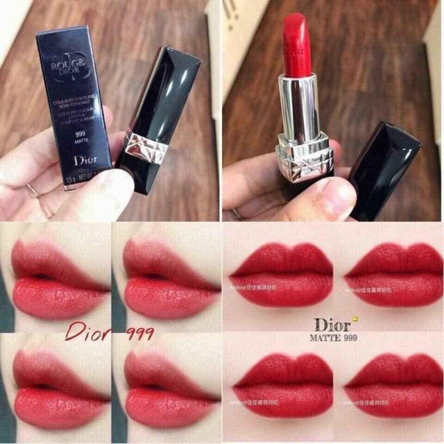 Son D.ior Rouge Matte 999 Tông Đỏ Mini 1.5G