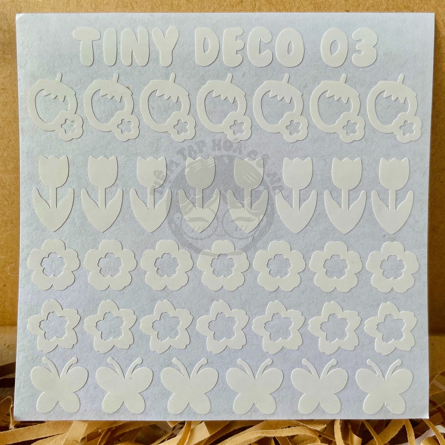 Glitter Vinyl Sticker / Sticker Hologram lấp lánh trang trí toploader, planner, bullet journal - tiemtaphoacona