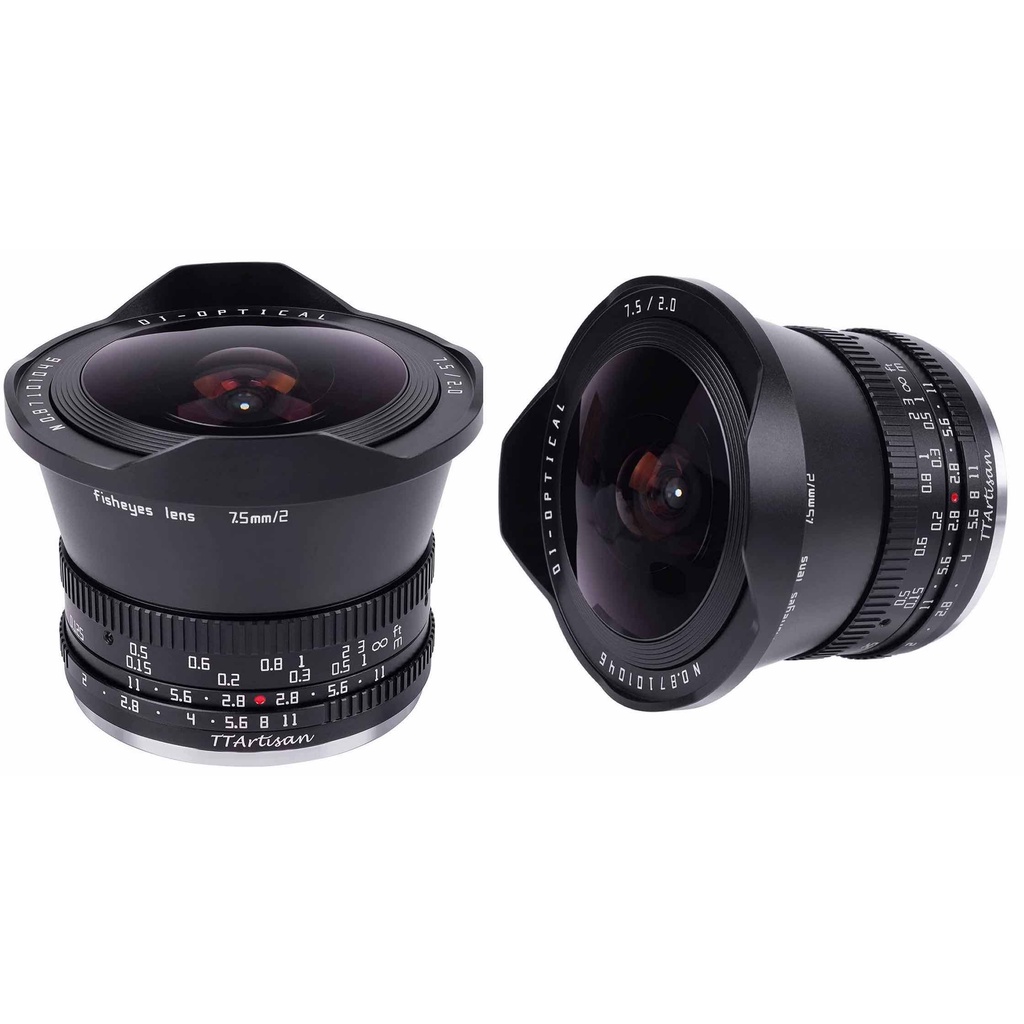 (CÓ SẴN) Ống kính TTArtisan 7.5mm F2 dành cho Fujifilm, Sony E, Canon EOS-M, Canon RF, Leica L, M4/3 và Nikon Z