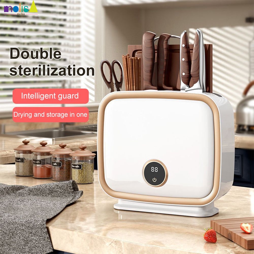 Sẵn Sàng Để Bàn Đũa Dao Muỗng Nĩa Bộ Đồ Ăn Tiệt Trùng Thớt Treo Tường Nhỏ Máy Sấy UV Diệt Khuẩn Giá Hộ Gia Đình Nhà Bếp phụ Kiện-Molisa