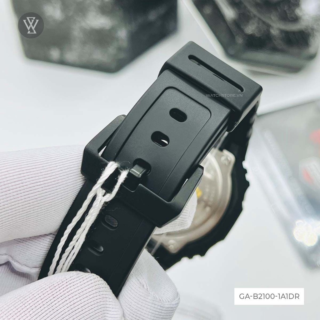 Đồng Hồ Năng Lượng Mặt Trời Nam Casio G-Shock WATCHSTORE GA-B2100-1ADR Mặt Kính Khoáng Tròn 45.4mm Màu Đen Thời Thượng