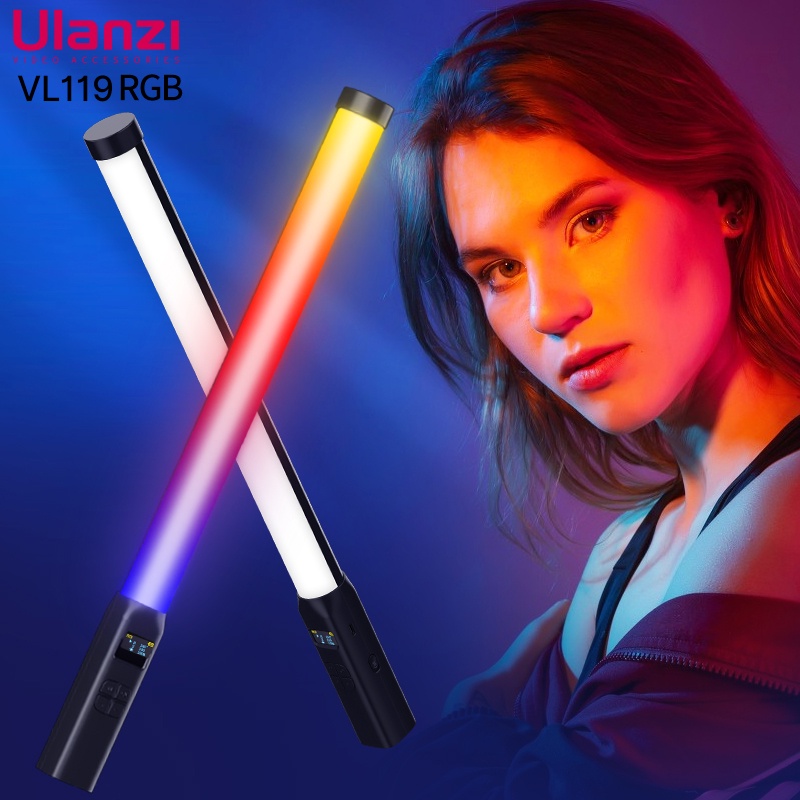 Thanh Đèn LED Trợ Sáng Ulanzi VL119 RGB CRI 95+ 2500K-9000K 2000mAh