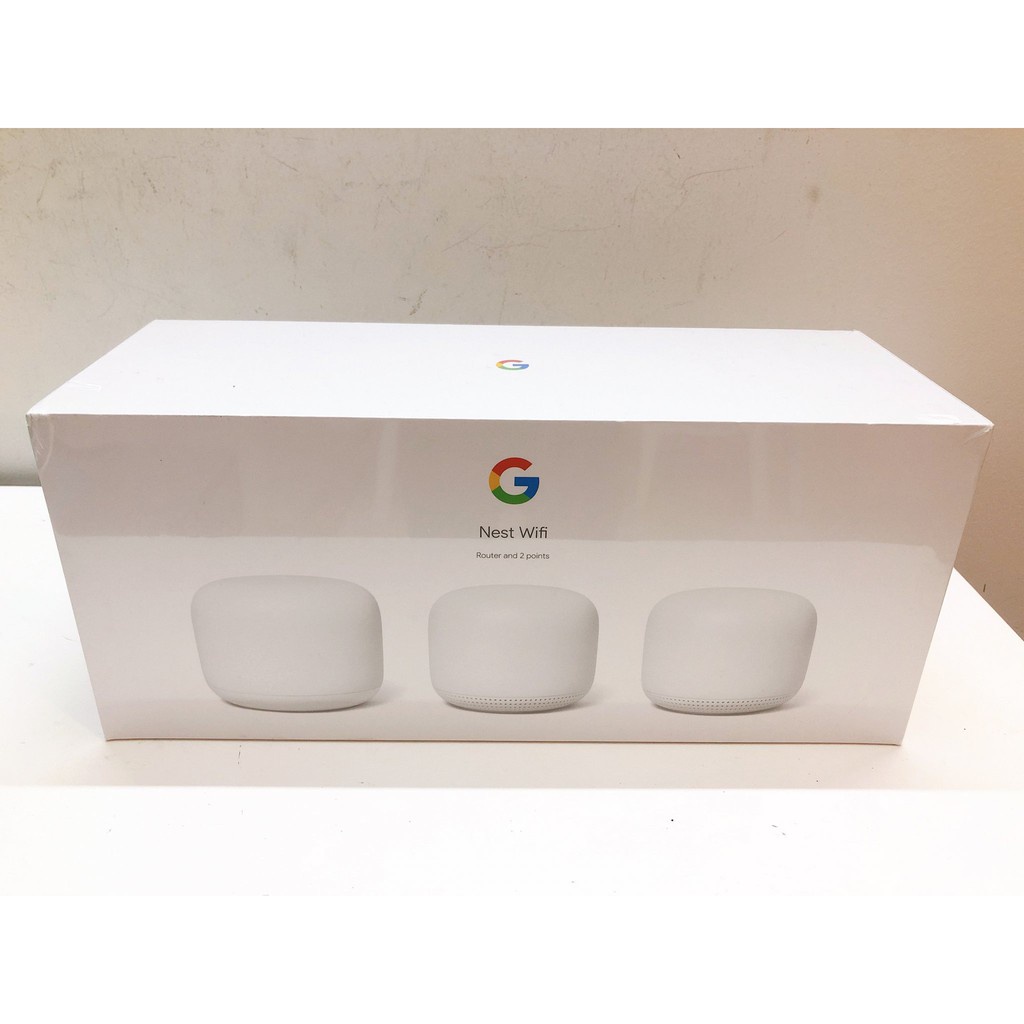 Bộ phát wifi Google Nest Wifi gen 2 (3-Pack) - Cục phát wifi mesh toàn nhà, một tên mạng, tích hợp trợ lý ảo Google