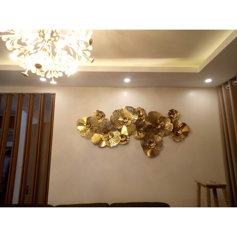 Tranh Sắt Treo Tường Nghệ Thuật, Tranh Decor Trang Trí Hoa Mai Vàng 1m8 Mã 950