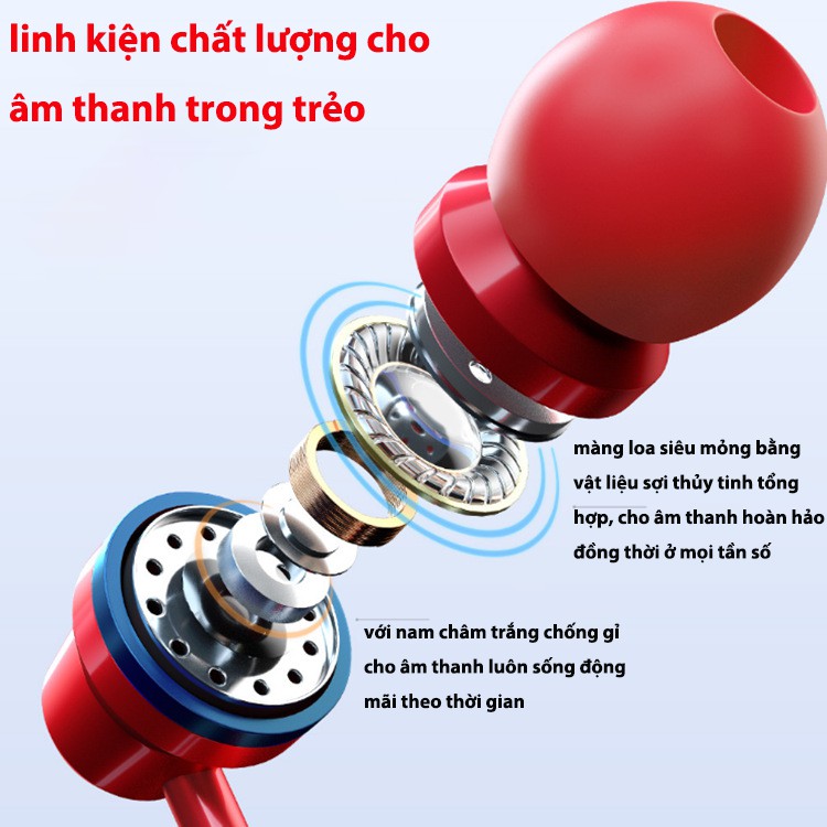 Tai nghe hợp kim/ tai nghe có dây Nhét Tai gaming Chống Ồn HIFI có mic chơi game cho Phone Điện Thoại Samsung Huawei #05