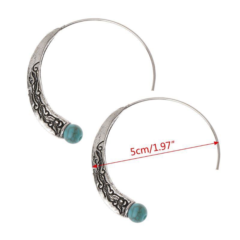 Khuyên Tai Tròn Phong Cách Bohemian Cổ Điển Dành Cho Nữ