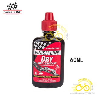Dầu tra sên xích líp xe đạp Finish Line Dry 60ml - Hàng chính Hãng