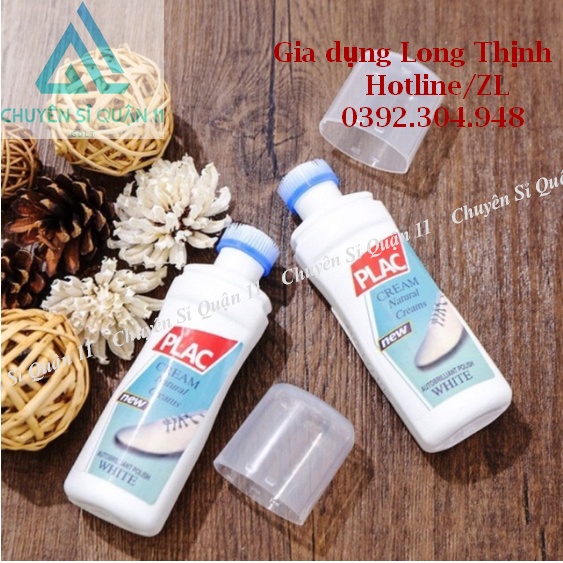 Chai Nước Lau Giày thần thánh PLAC, nước tẩy trắng giày đầu chà dễ sử dụng 100ml