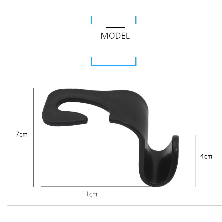 Combo 4 móc treo đồ ghế sau xe ô tô, xe hơi