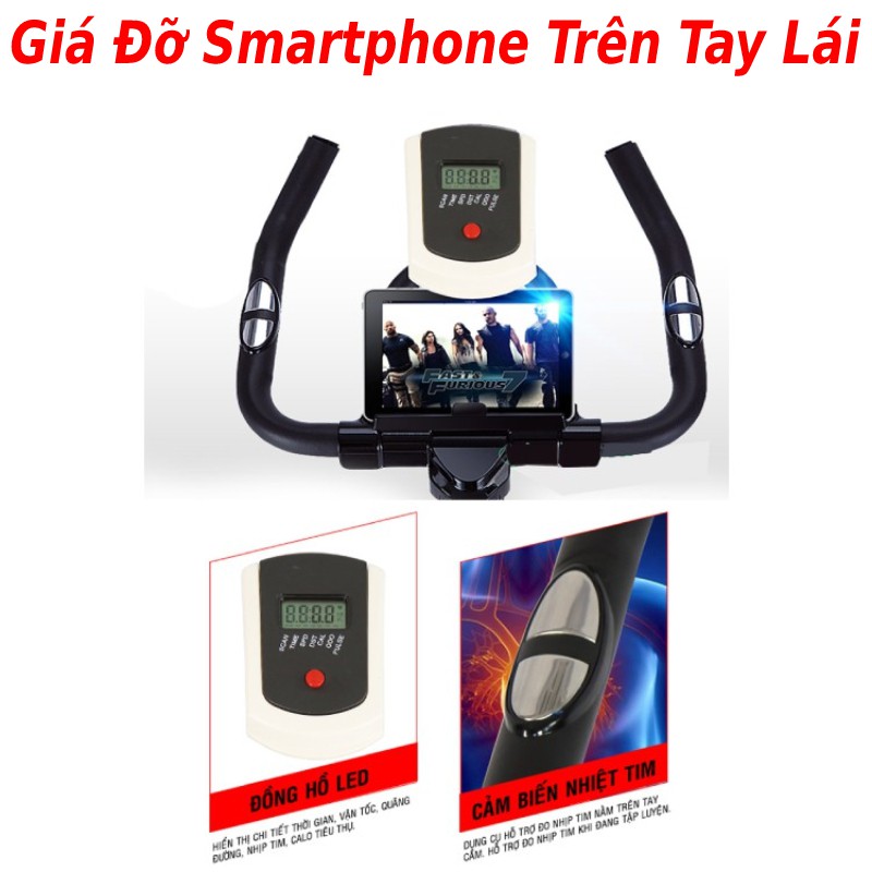 Giá đỡ điện thoại smartphone ipad máy tính bảng dùng cho xe đạp tập thể dục tập gym Toshiko X9 ( chỉ áp dụng cho xe X9 )