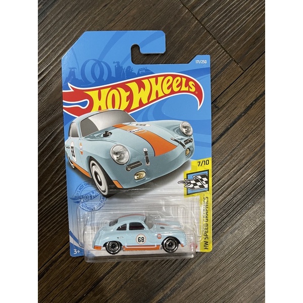 Xe mô hình đồ chơi Hotwheels cơ bản 1:64 - Porsche 356 Outlaw (Gulf)