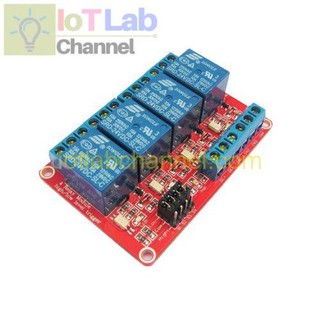 Mạch điều khiển 4 relay với opto cách ly 24V