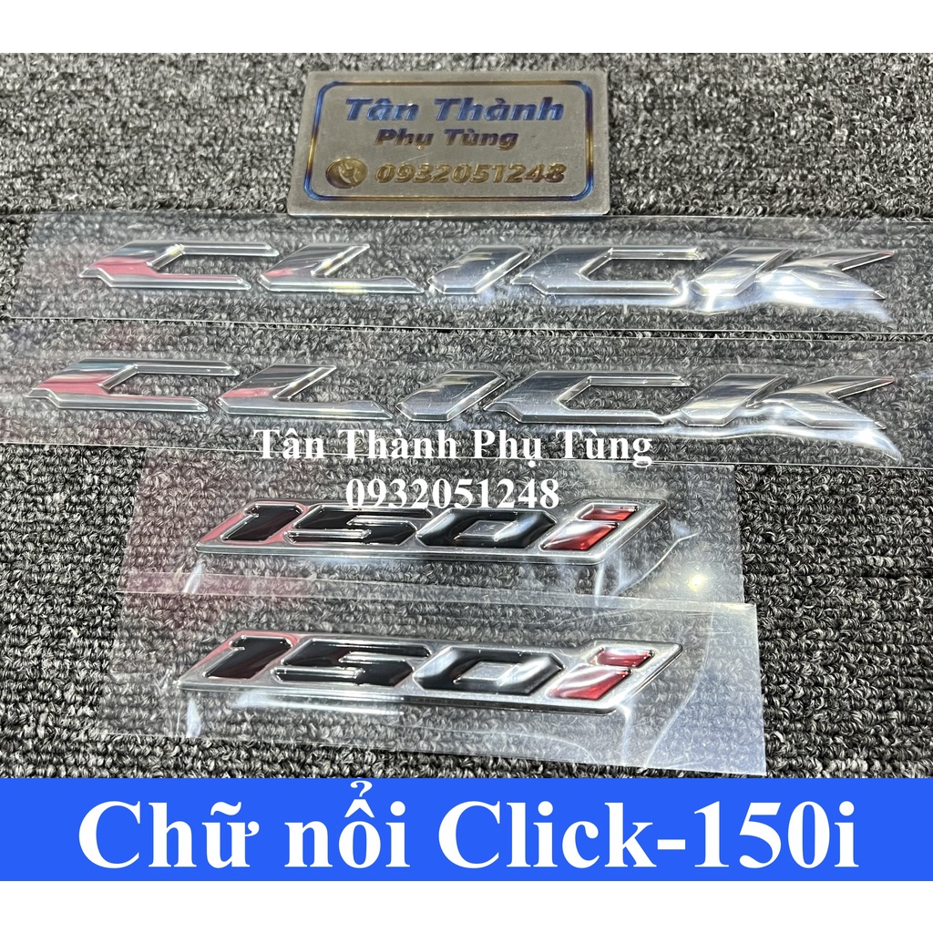 Tem chữ nổi Click 150i chính hãng Thailand