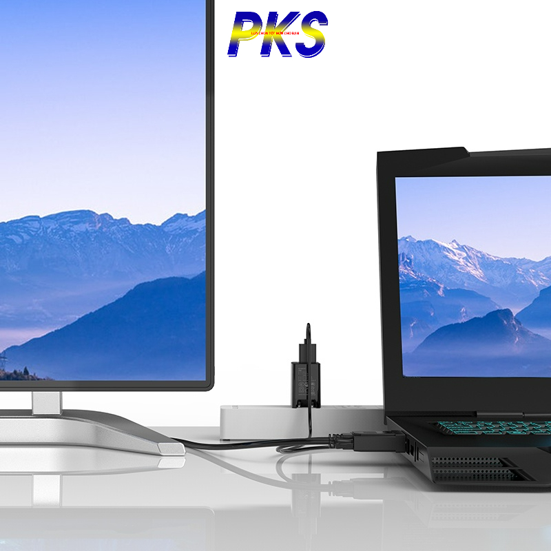 Cáp chuyển VGA sang HDMI tích hợp Audio hỗ trợ Full HD dài 5m ORICO XD-VATH-50 - Hàng chính hãng