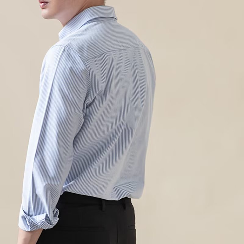 Áo Sơ Mi Dài Tay Ôm Dáng Thời Trang Công Sở Lịch Lãm Cho Nam