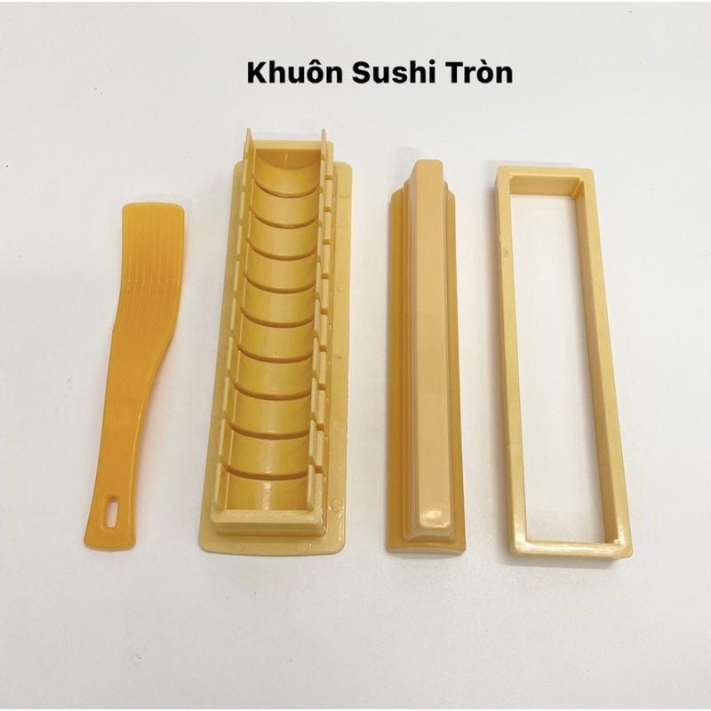 Khuôn Làm Sushi, Cơm Cuộn Hình Tròn/Ngôi Sao/Trái Tim