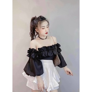 ÁO BET VAI BÈO TAY PHỒNG,áo trễ vai tay lỡ