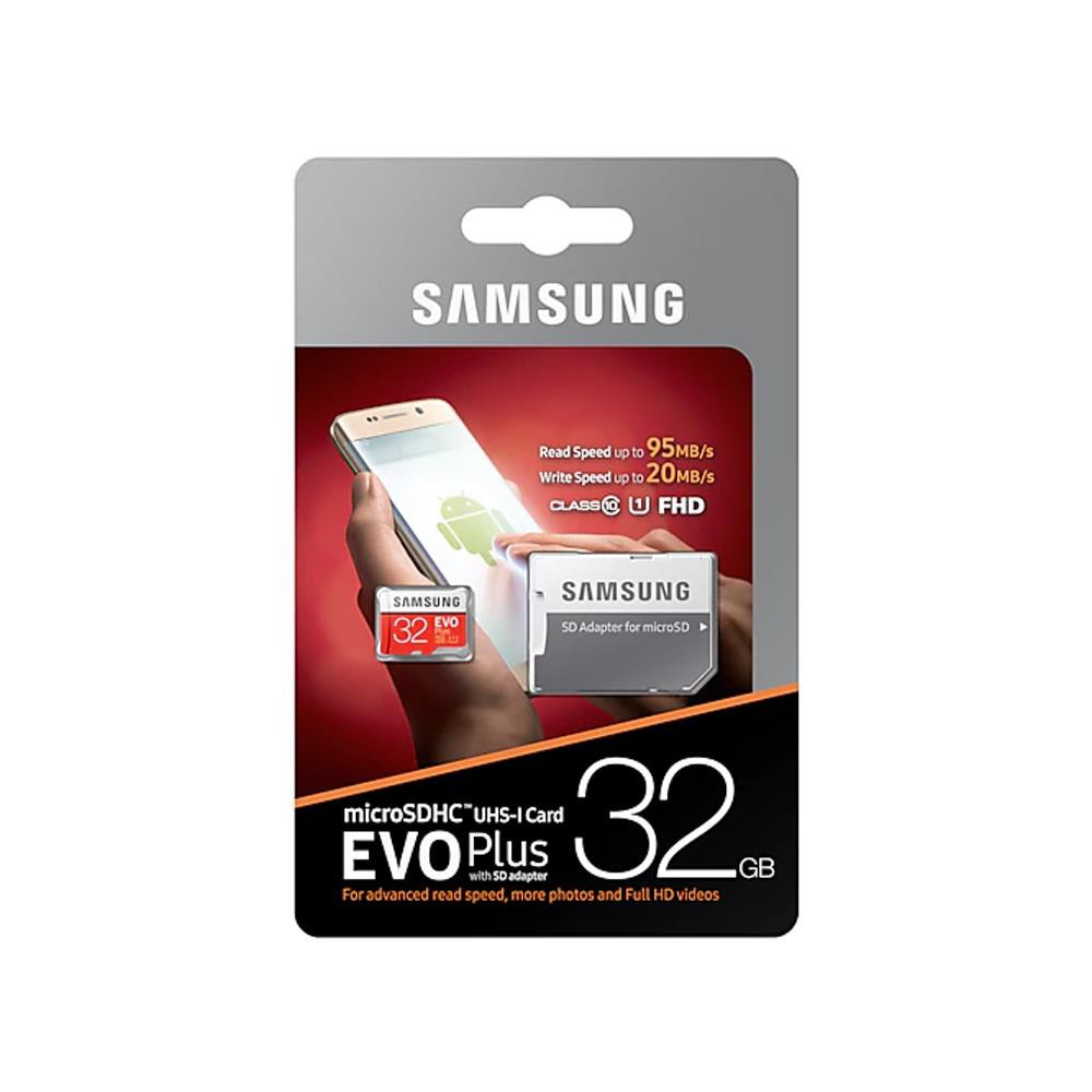 Thẻ Nhớ MicroSDHC Samsung 32Gb HC1 EVO+ Kèm Adapter