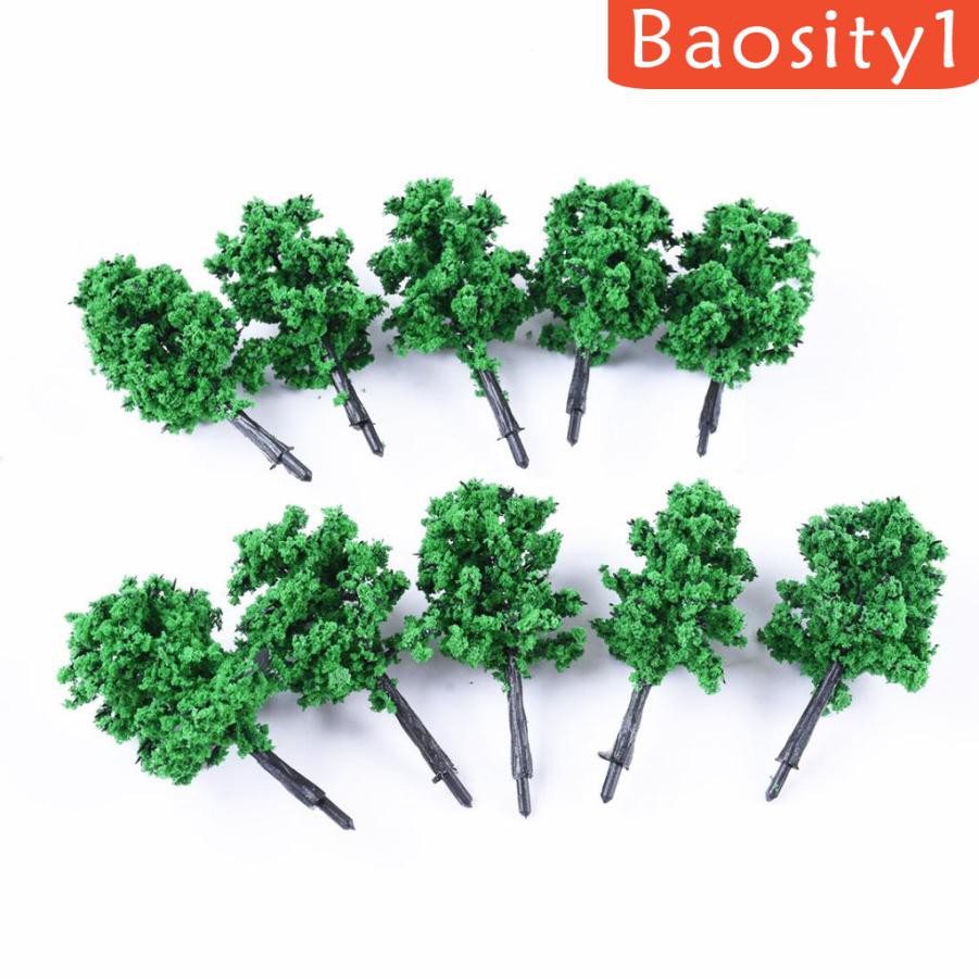 [Baosity1] Set 10 Mô Hình Cây Tàu Lửa Đường Ray Phong Cảnh 5cm