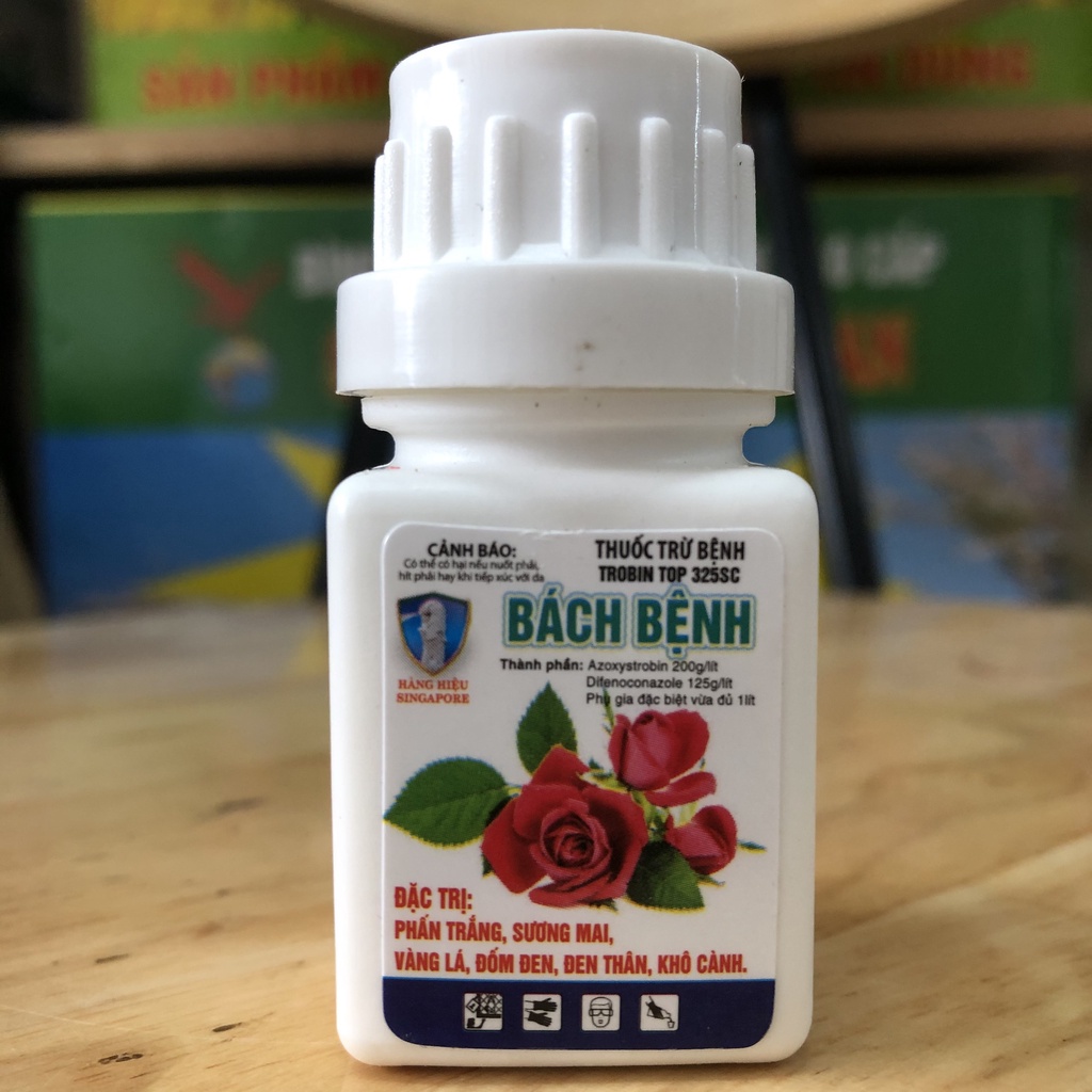 Đặc hiệu trừ bệnh cháy bìa lá trên cây mai; Cháy bìa lá trên mai vàng; Trừ bệnh cháy bìa lá Bách bệnh 15ml+ VDN 18g