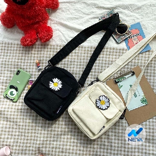 (HOT) Túi vải đeo vai hoa cúc hotrend NEVA813