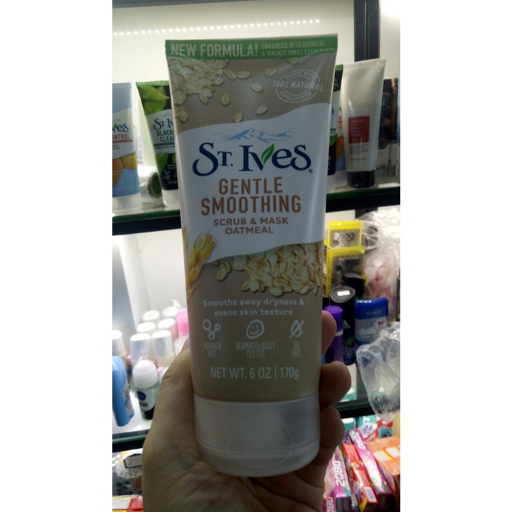 Sữa Rửa Mặt Tẩy Tế Bào Chết St.Ives dành cho da dầu mụn, mụn cám, mụn đầu trắng, đầu đen