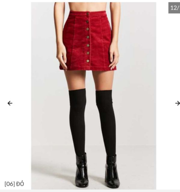 Chân váy nhung đỏ chất cực đẹp | BigBuy360 - bigbuy360.vn