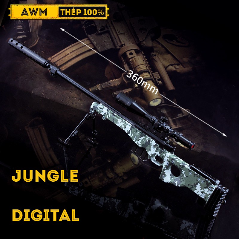Mô Hình PUBG AWM Skin 36cm Cỡ Lớn Có Thể Tháp Lắp – Đồ chơi trẻ em