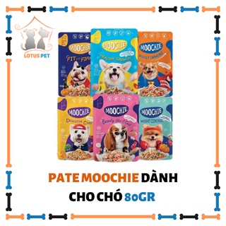 Thùng pate Moochie dành cho chó (12/48 gói) - 6 vị
