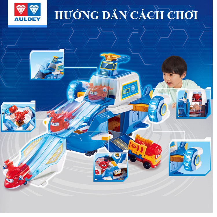 Đồ chơi đội bay siêu đẳng tàu bay thế giới mô hình cỡ lớn có âm thanh và đèn đồ chơi trẻ em