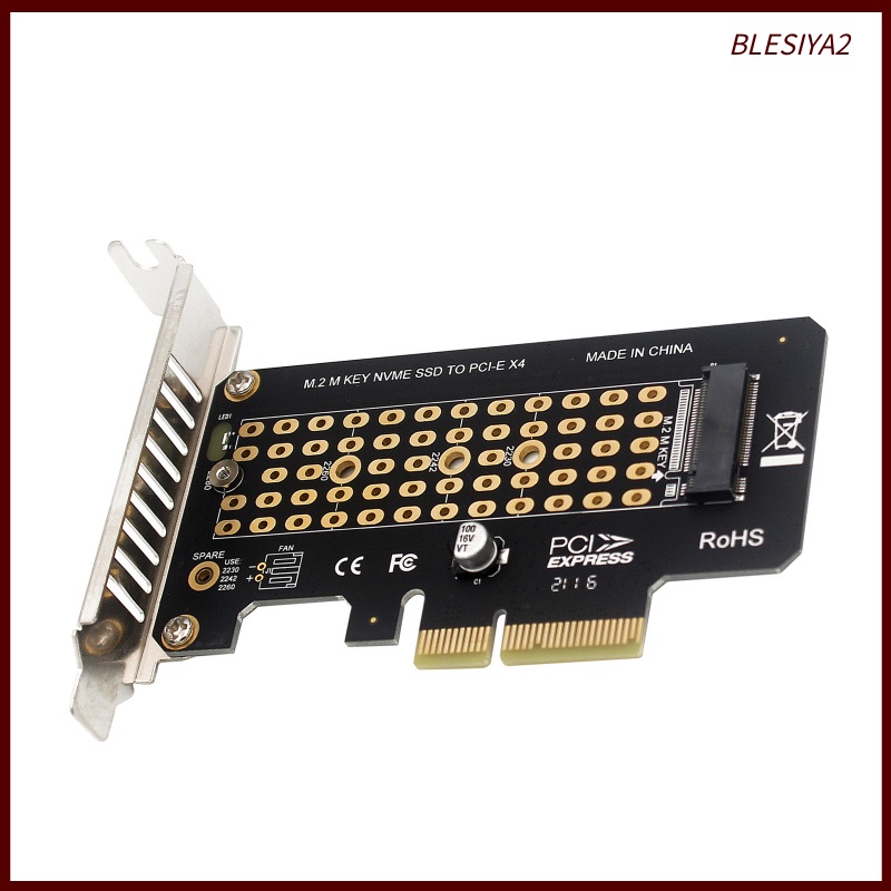 [BLESIYA2] PCI-E Nvme Adapter M2 SATA PCI-E Card Support Mkey NVME SSD full height