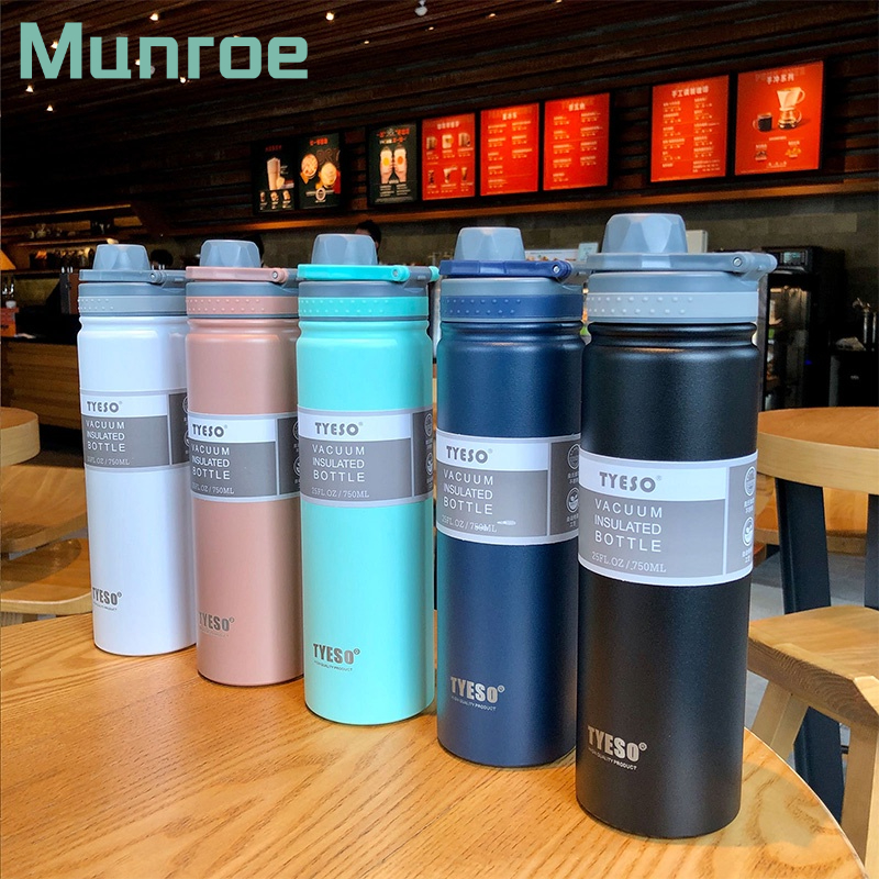 Bình Nước Thể Thao Bằng Thép Không Gỉ Dung Tích Lớn Cho Nam Và Nữ