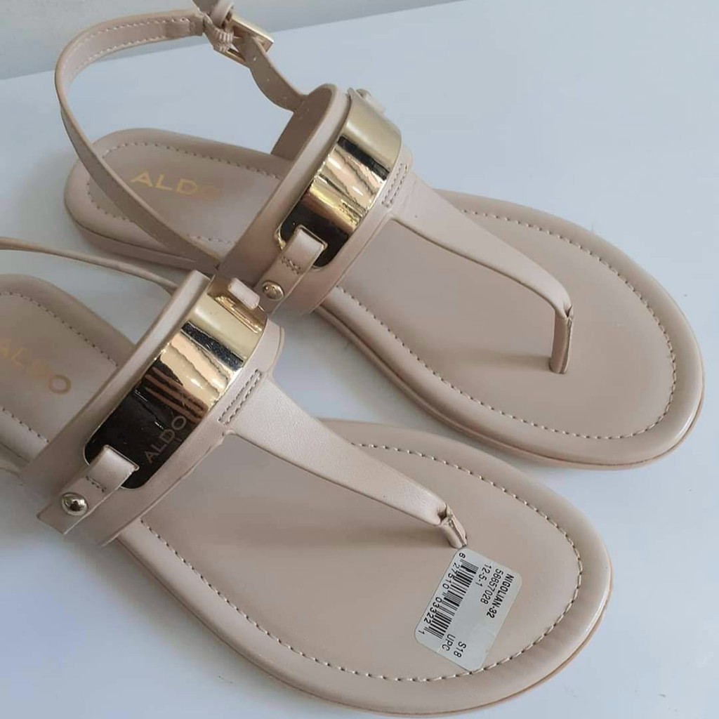 Gm store- Dép quai hậu Aldo màu hồng da quai T ngược size 36