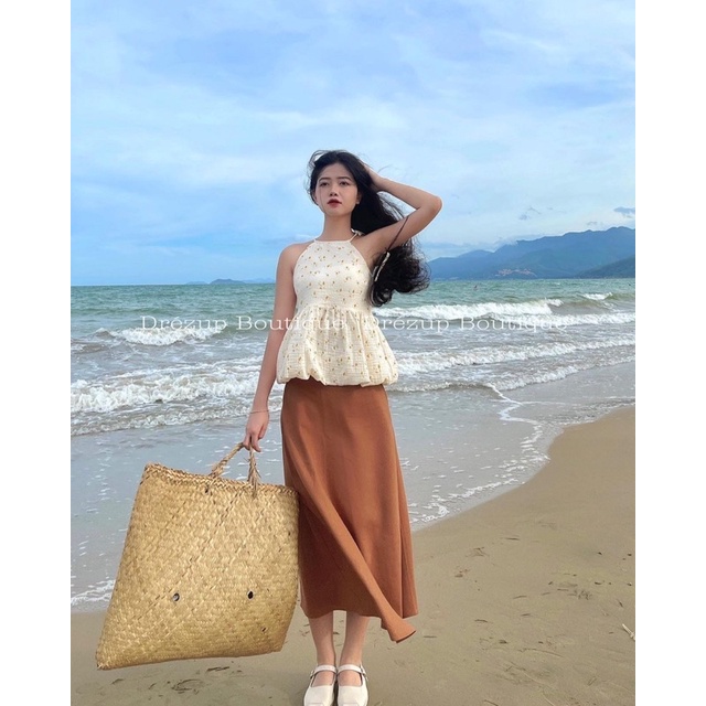 Set Áo Muslin Yên Chi & Váy/Quần Linen - Drézup Boutique