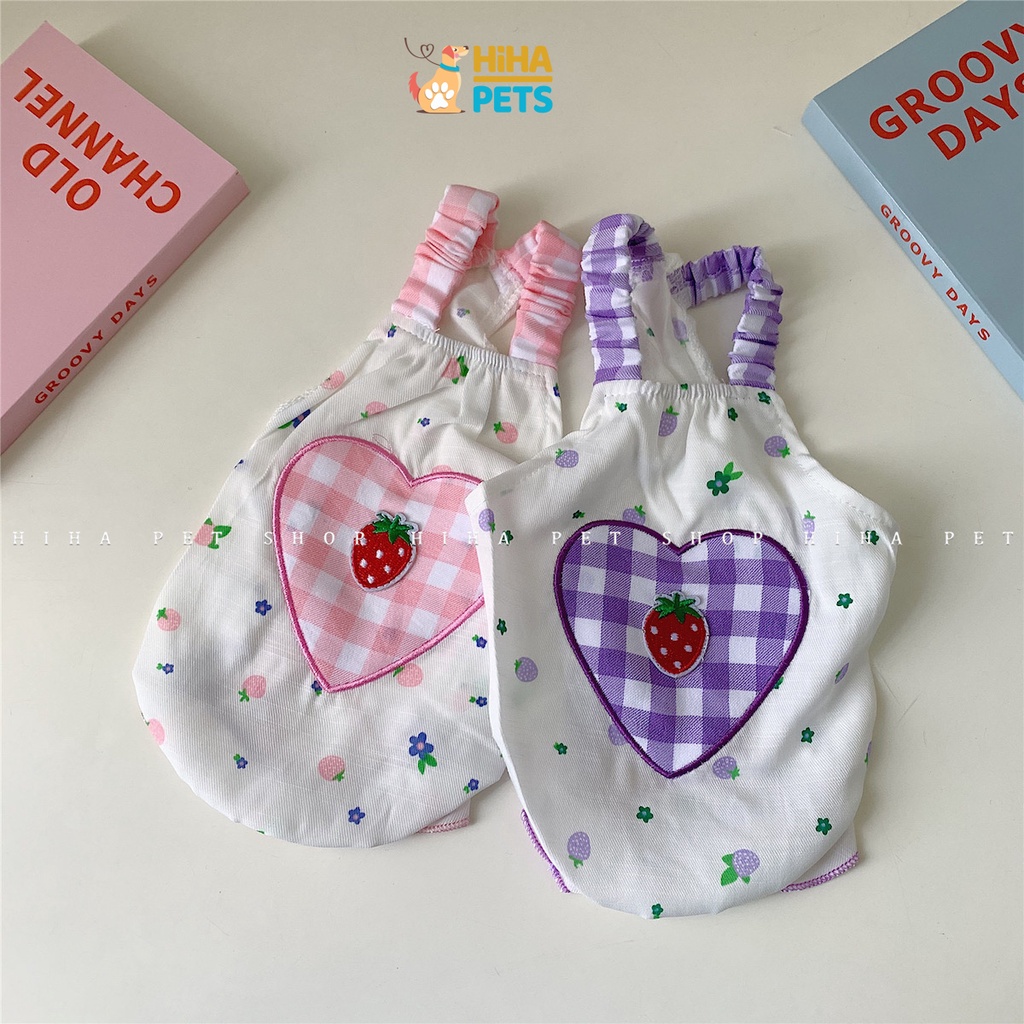 Áo Đầm Cho Chó Mèo Công Chúa Hai Dây Mát Mẻ Quần Áo Thú Cưng Thiết Kế Mùa Hè Cao Cấp Hihapet.