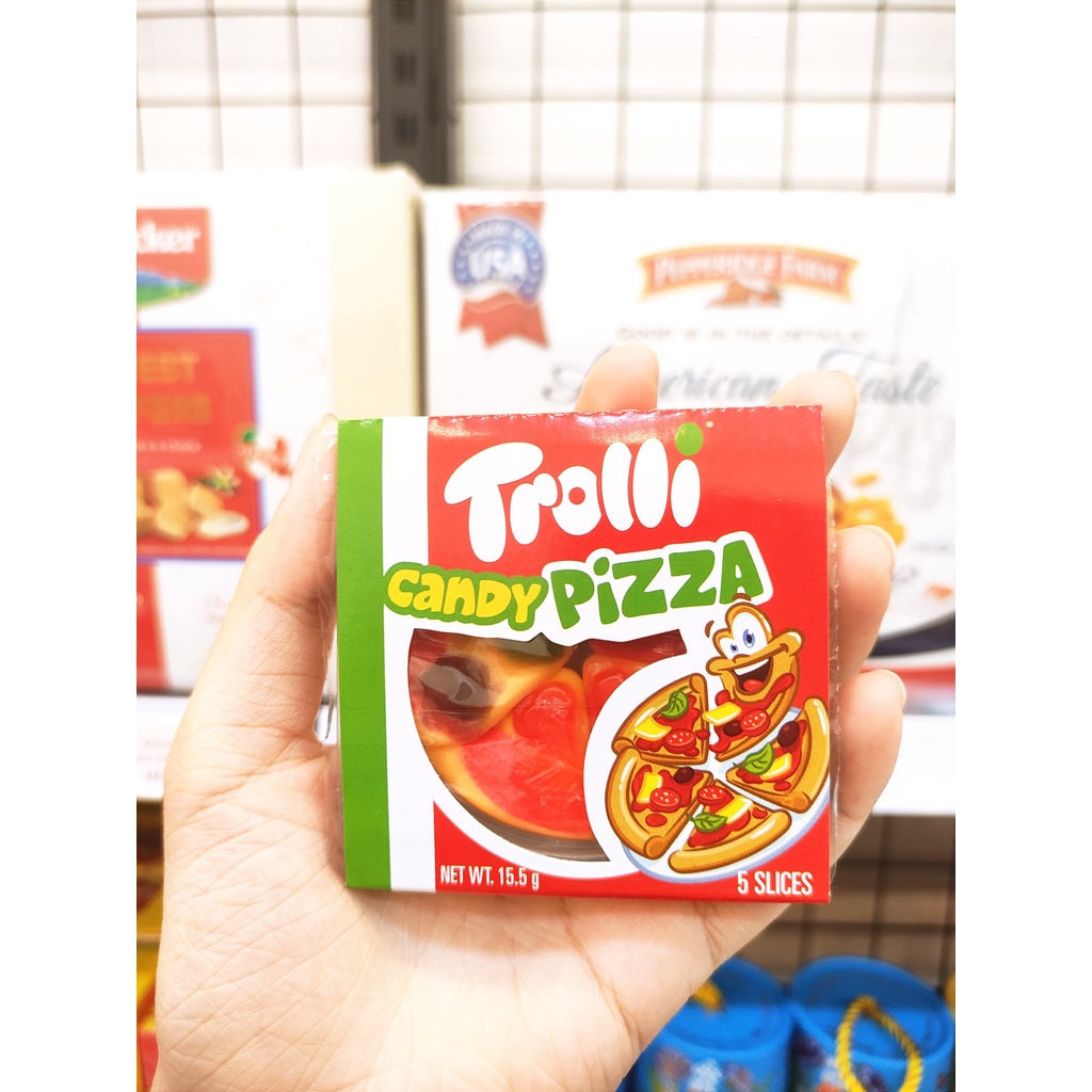 Kẹo dẻo Trolli Gummi hình bánh Pizza 15.5g