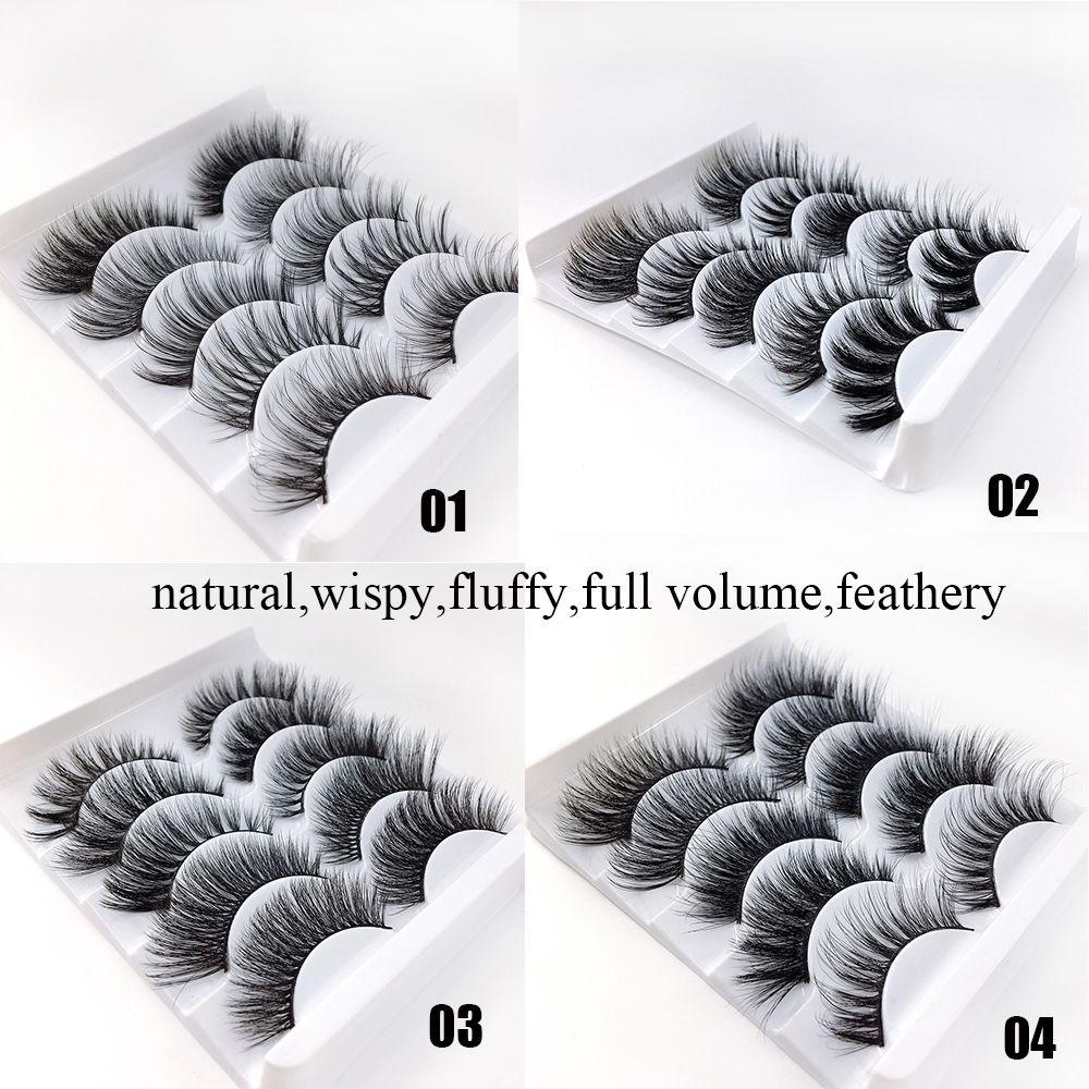 Bộ 5 Cặp Lông Mi Giả SKONHED Dài Và Dày Đủ Kiểu Handmade