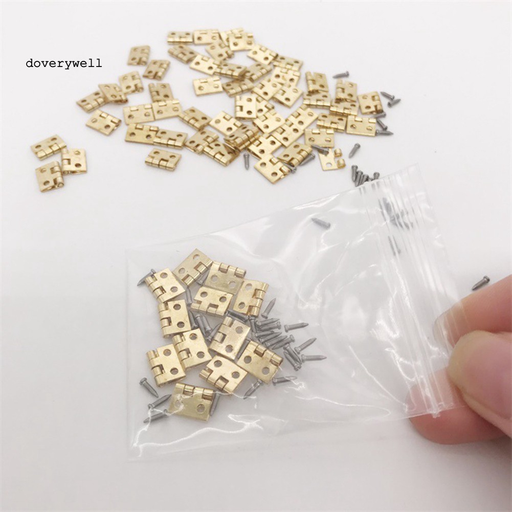 Bộ 48 bảng lề mini+12 ốc vít thủ công chất lượng