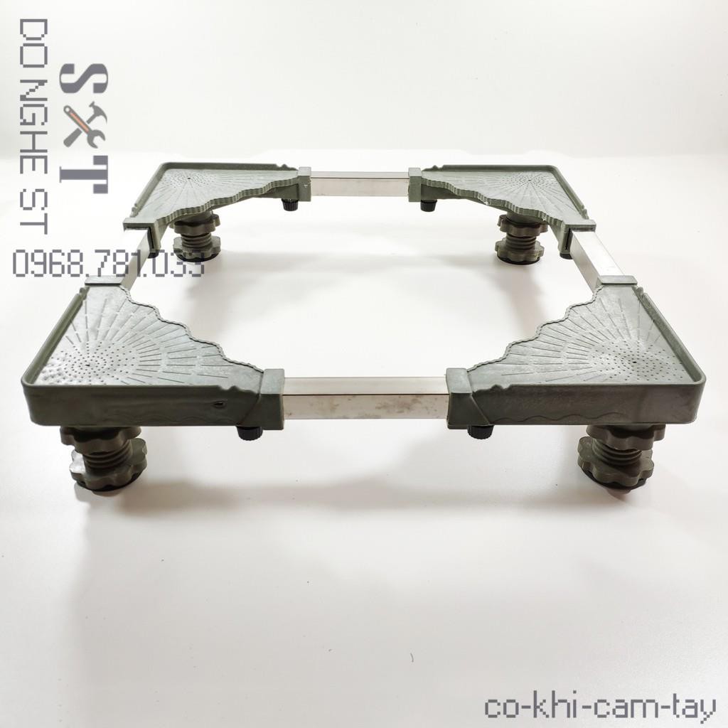 Chân đế máy giặt inox chống rung cho máy giặt tủ lạnh trụ ren điều chỉnh cao thấp - BH 2 năm