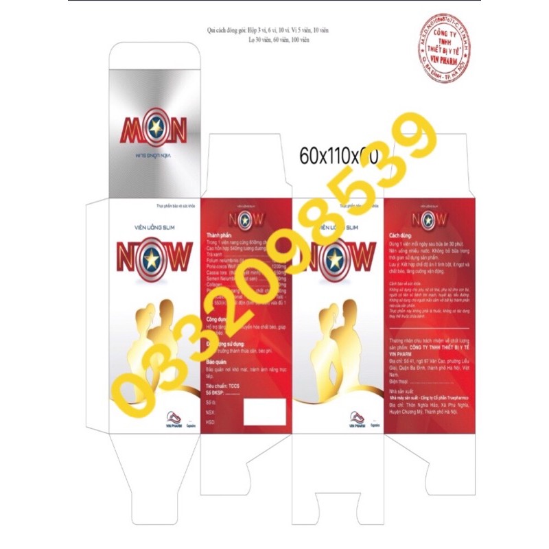 Giảm cân Slim Now lọ 30 viên