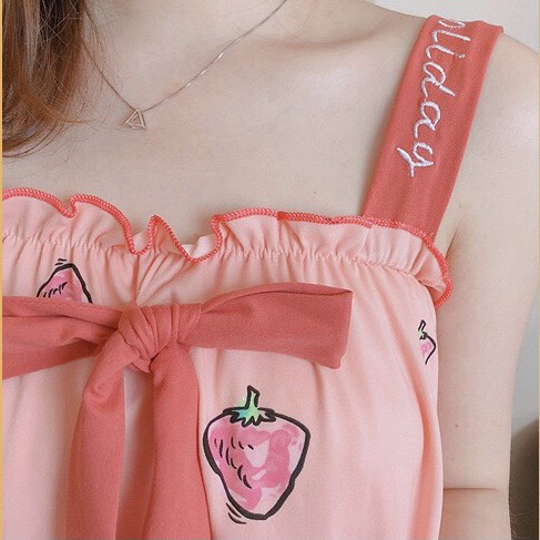 Váy Ngủ nữ  2 dây mẫu mới nhất hàng xuất chất đẹp mềm mịn ( Hàng xuất) | BigBuy360 - bigbuy360.vn